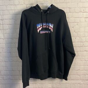 Retro Death Row Records Label colorful graphic hoodie unisex size XL hip hop